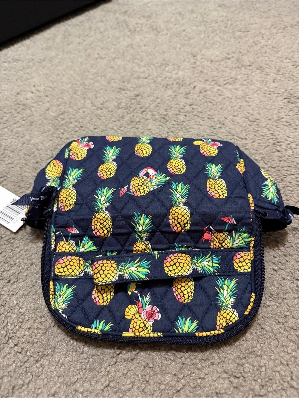 Vera Bradley cosmetic bag Pineapple Print- Brand New